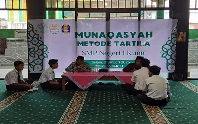 MUNAQASYAH GERAKAN SEKOLAH MENGAJI SMP NEGERI 1 KUNIR TAHUN 2025